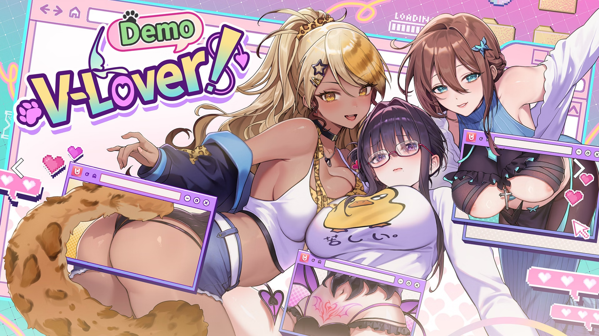【PC/新作/SLG/多语言】V-情人！ V-LOVER! [Demo] ——快乐的开始 鱼乐杂货铺-鱼乐杂货铺