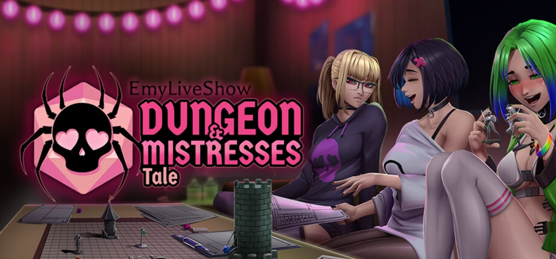 【PC/SLG/多语言】艾米现场秀： 地下城与情妇的故事 EmyLiveShow: Dungeon & Mistresses Tale [Demo] ——快乐的开始 鱼乐杂货铺-鱼乐杂货铺