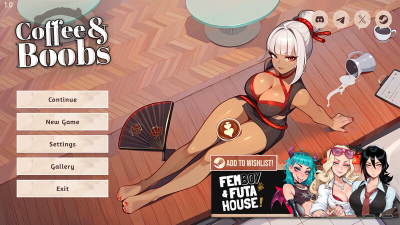 【PC/SLG/多语言】咖啡与欧派 Coffee & Boobs V1.2.1 ——快乐的开始 鱼乐杂货铺-鱼乐杂货铺